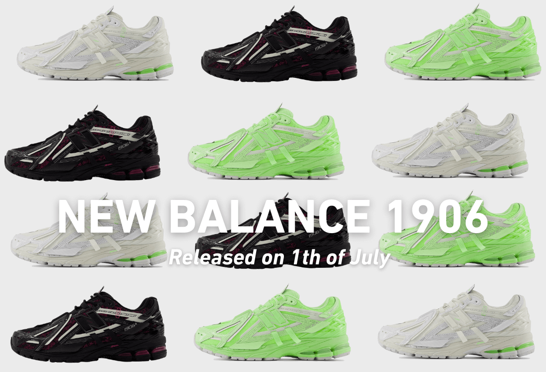 New Balance 1906A Drop – White Mint Flash, Mint Flash & Dragon Berry op 1 juli