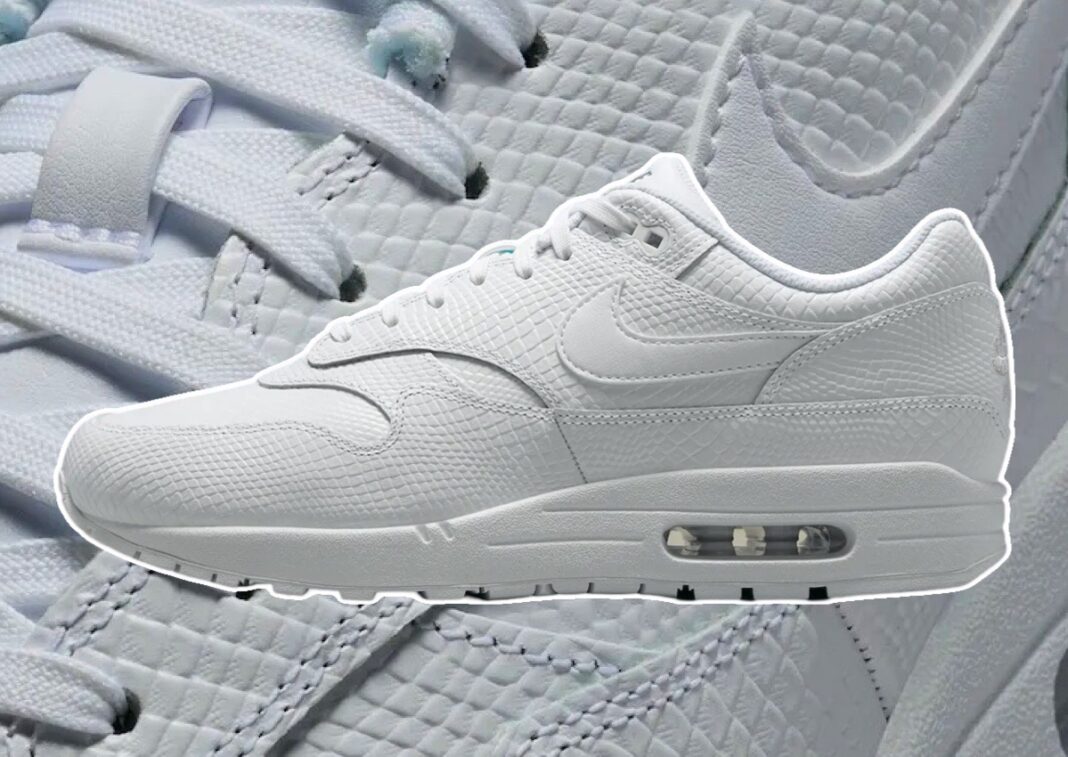 Nieuwe Release: Nike Air Max 1 Premium White Snakeskin
