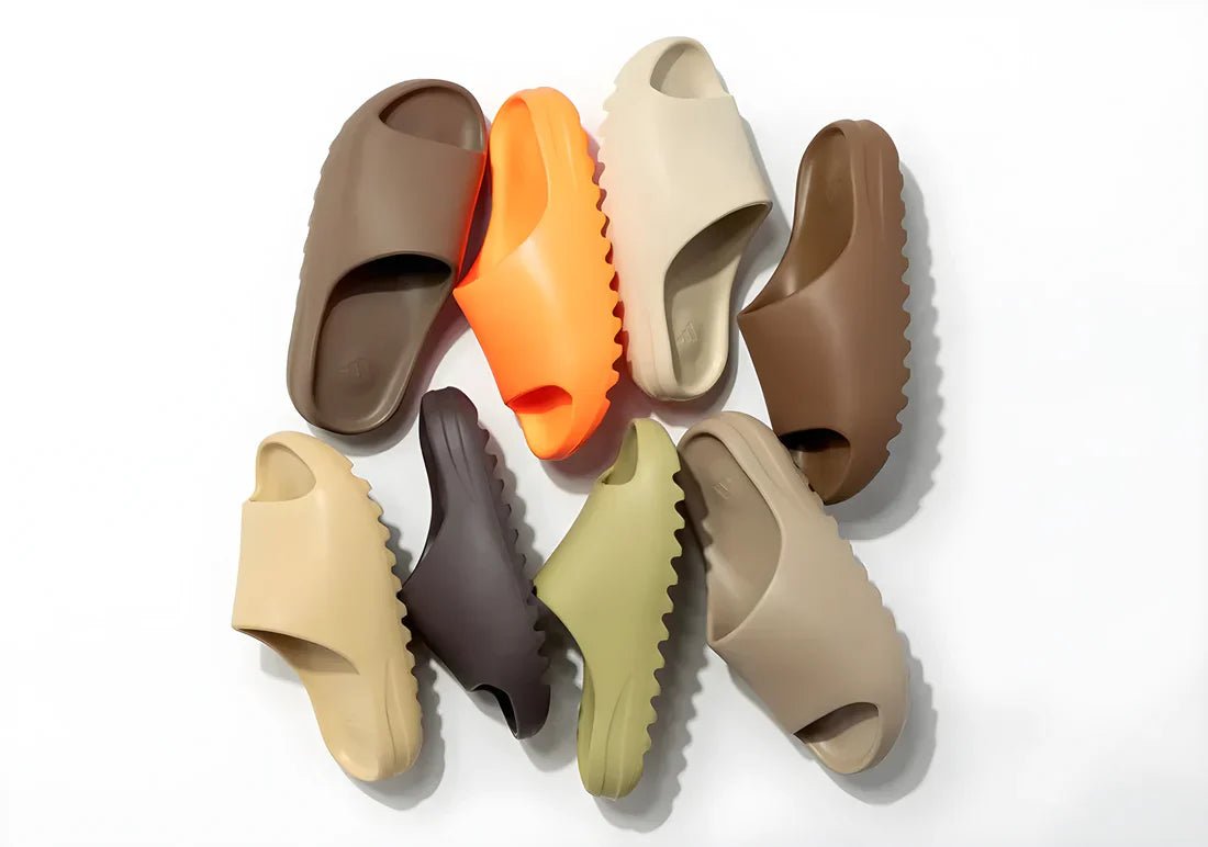 adidas gazelle silver green womens Flax' Adidas Yeezy Slide (2022) main image 1
