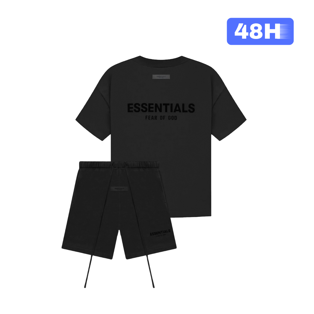Fear of God Essentials Limo Black Summer set