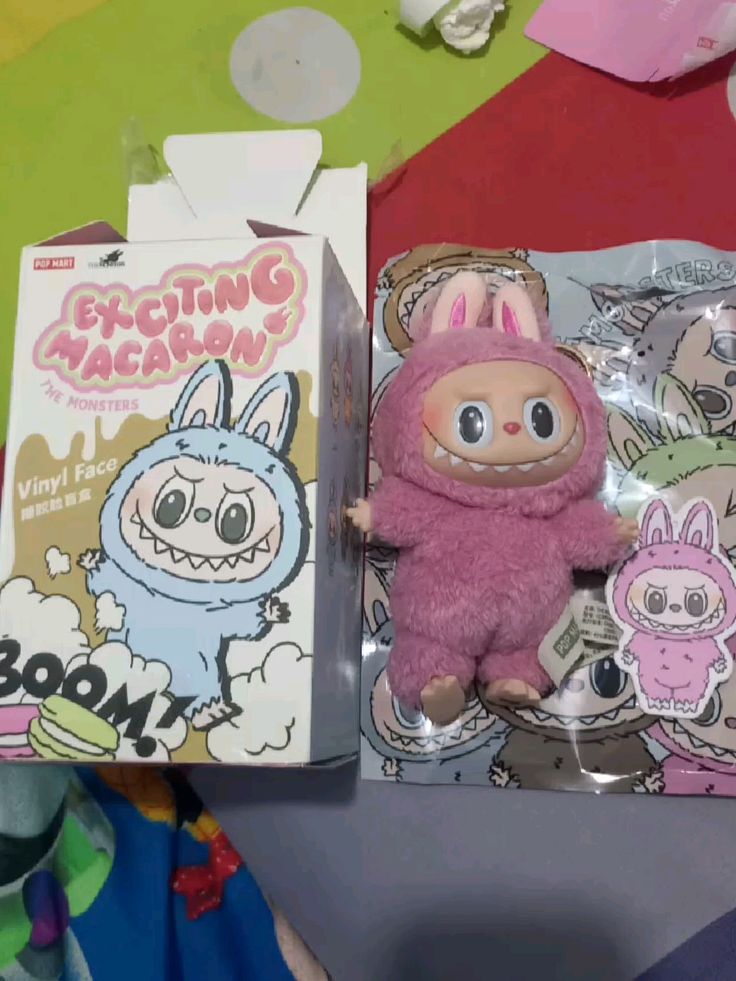 Pop Mart Labubu The Monsters Tasty Macarons Lychee Berry Vinyl Plush Pendant