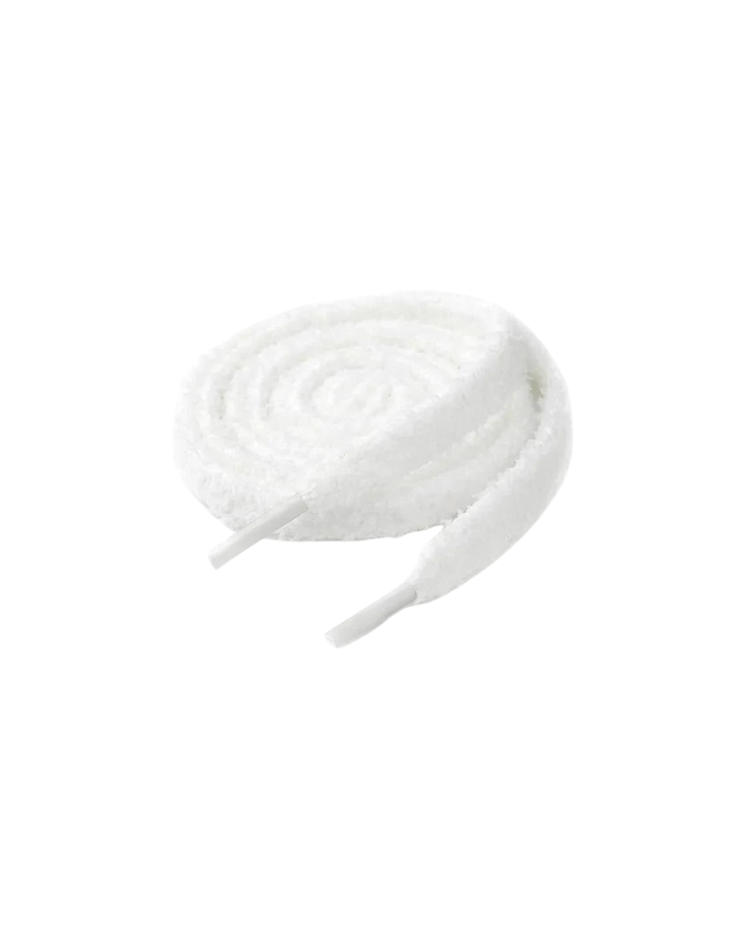 Flauschige Schnürsenkel Weiß