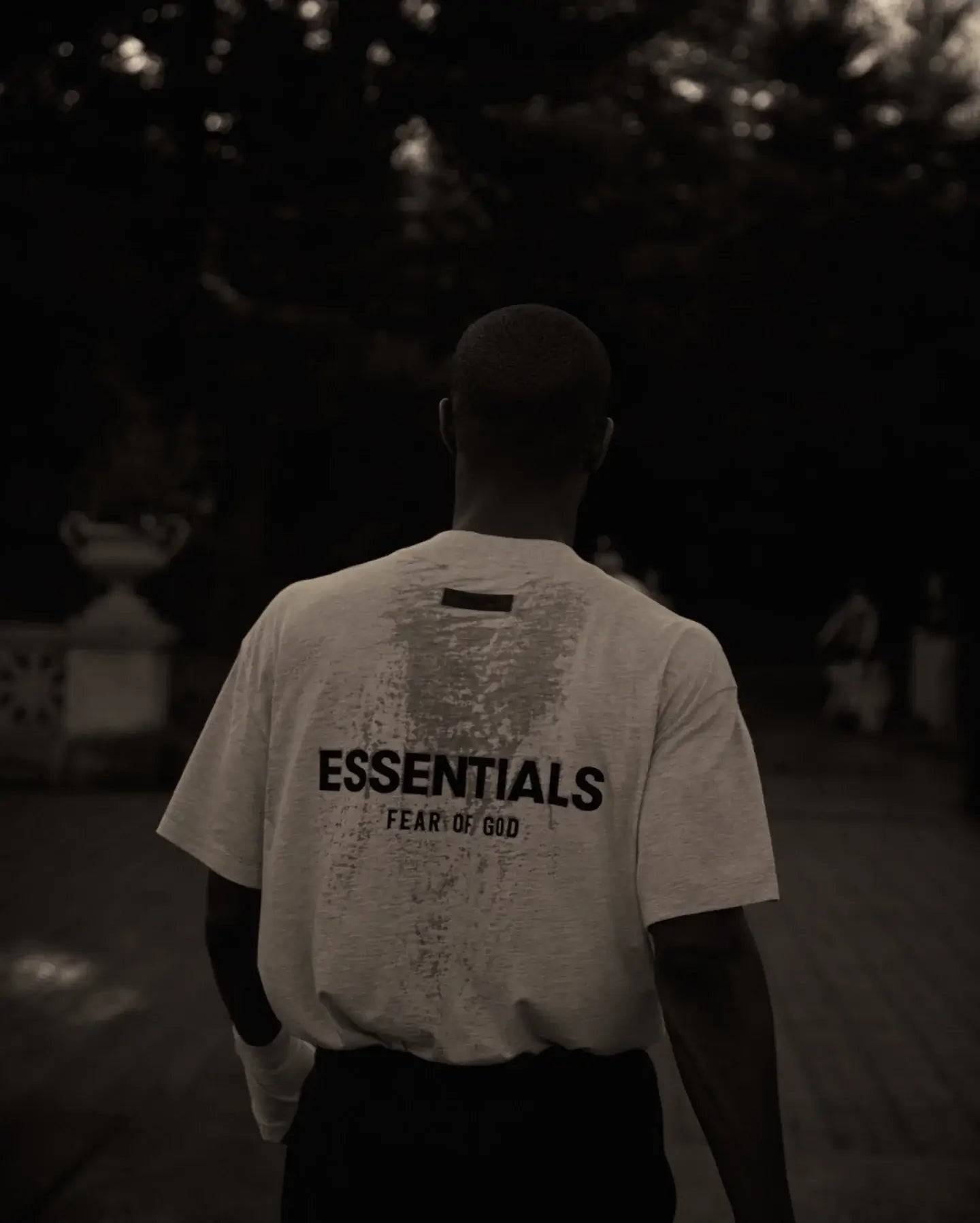 Fear of God Essentials Dark Oatmeal T-Shirt