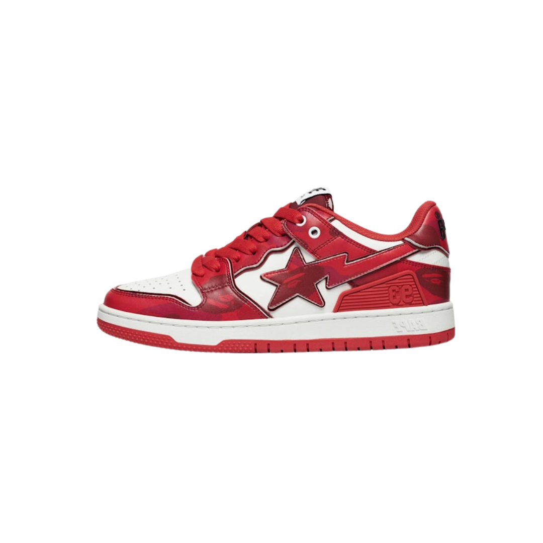 A Bathing Ape Bape SK8 Sta #1 M2 Red Camo - SnrKickz