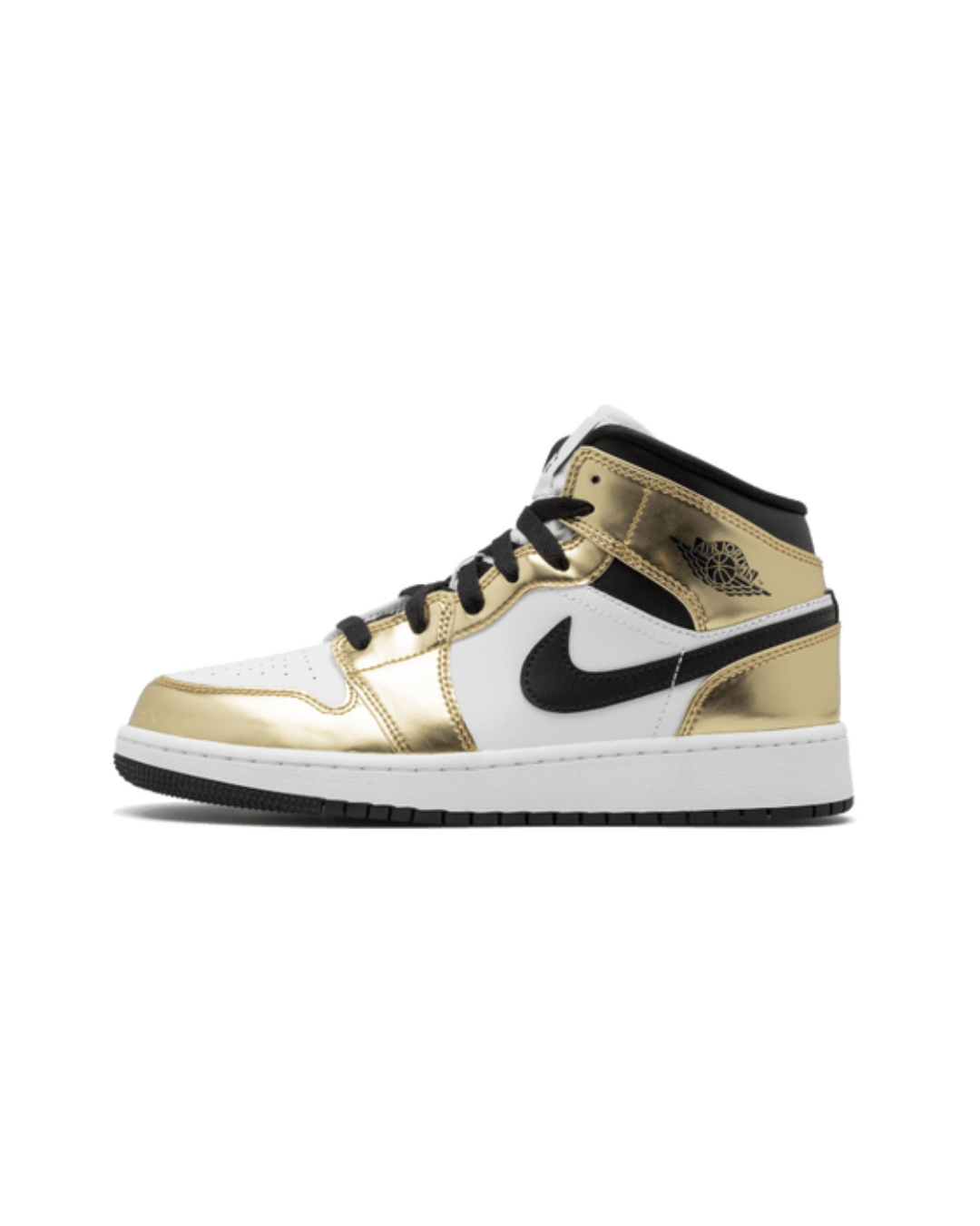 Air Jordan 1 Mid White Metallic Gold (GS)
