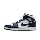 Air Jordan 1 Mid Weiß Metallic Gold Obsidian
