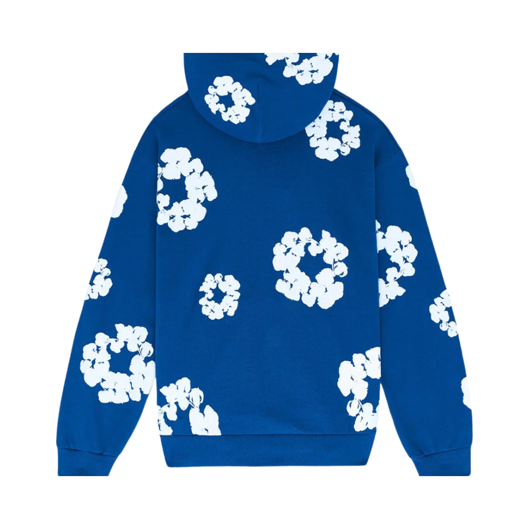 Denim Tears – Kapuzenpullover „The Cotton Wreath“ Königsblau