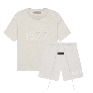 Fear of God Essentials 1977 Light Oatmeal Summer Set | Snrkickz