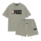 Fear of God Essentials NBA Paris Warm Heather Summer Set