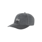 Stussy Washed Basic Cap Cap Washed Charcoal
