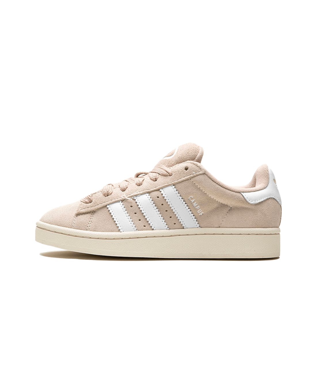 adidas Campus 00s GS Wonder White/Cloud White – Grade School sneaker met crème suède bovenwerk en subtiele Cloud White overlays