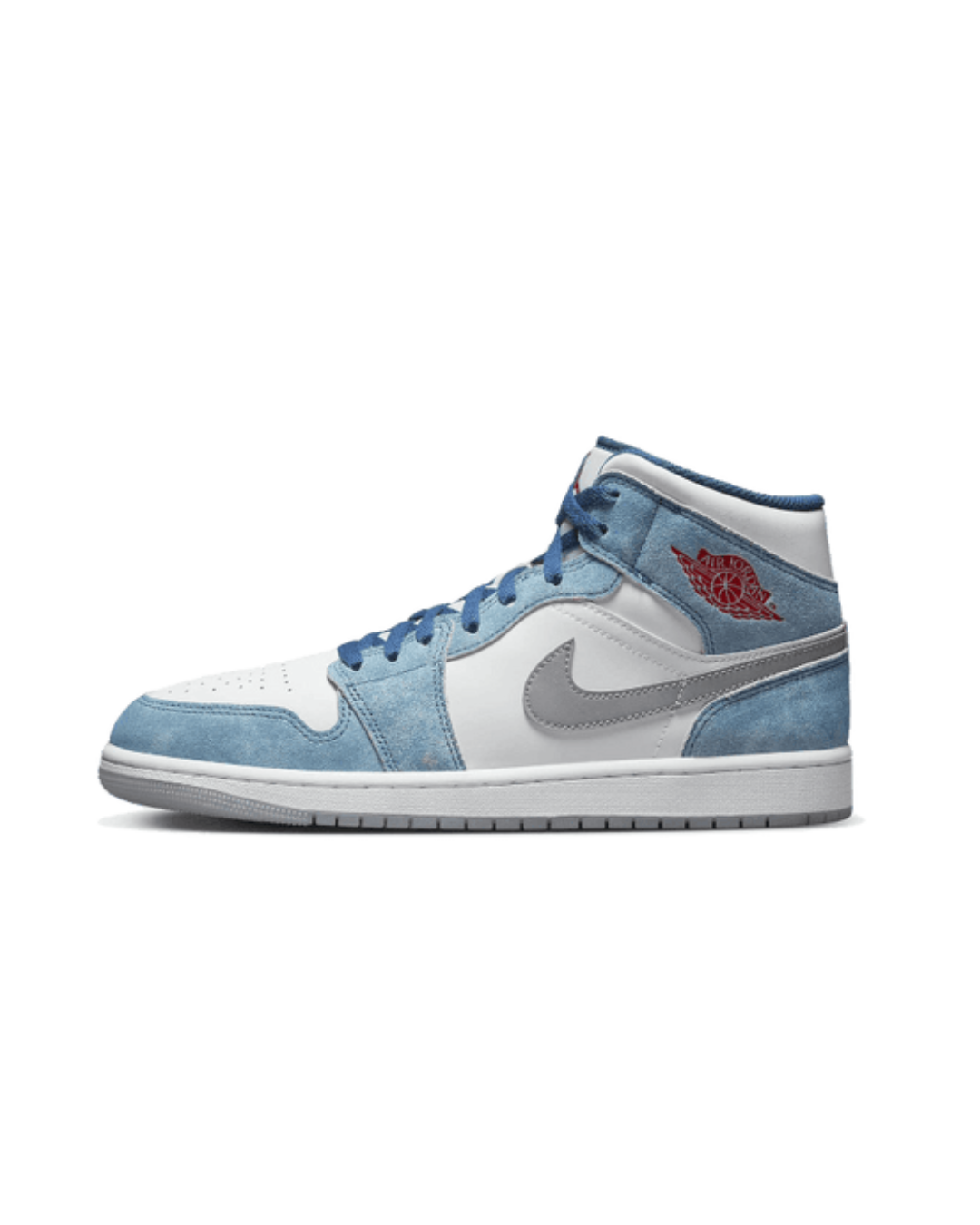 Air Jordan 1 Mid French Blue Fire Red