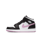 Air Jordan 1 Mid White Black Light Arctic Pink (GS)