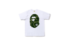 BAPE Color Camo Big Ape Head Tee White/Green
