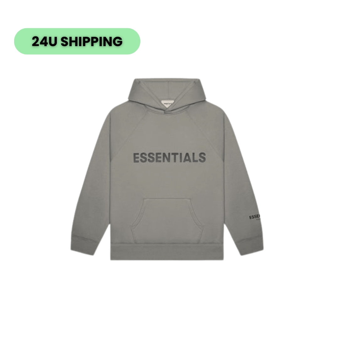 Fear of God Essentials Hoodie Cement – oversized cementkleurige hoodie met subtiel Essentials-logo