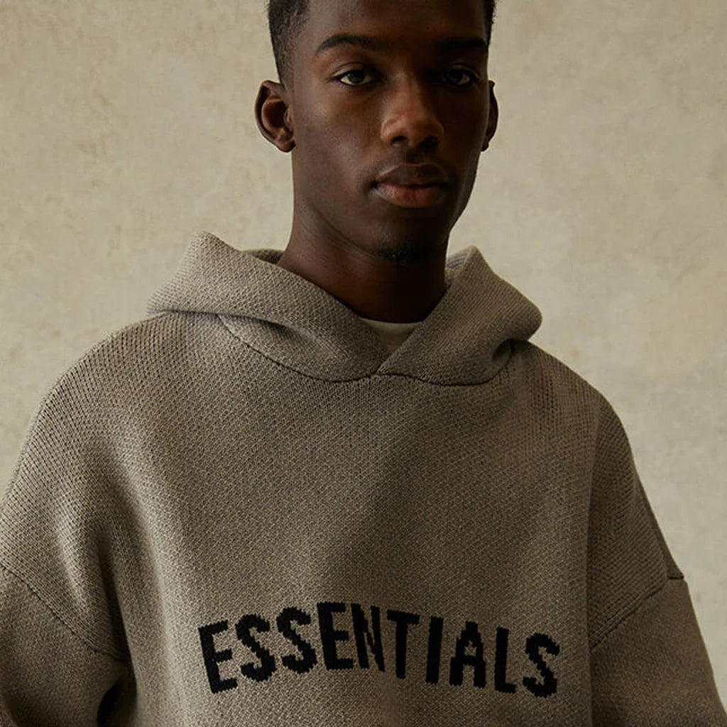 Fear of God Essentials Strickmode Dunkelmeliert SS21