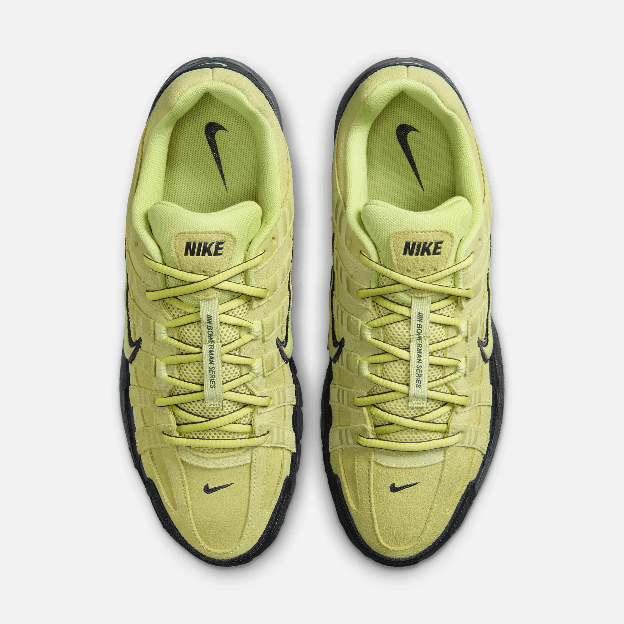 Verpakking van de Nike P-6000 Premium Limelight – clean Nike box met neon details uit de FN7200-700 release via Snrkickz
