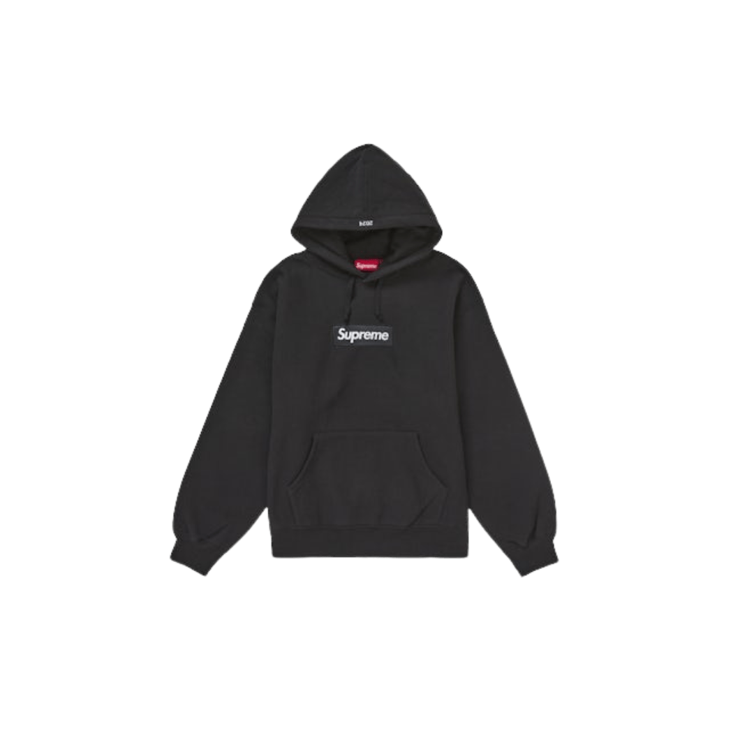Supreme Box Logo Hooded Sweatshirt (FW24) Black | Snrkickz Supreme Box Logo Hooded Sweatshirt (FW24) Black | Snrkickz