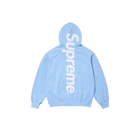 Supreme Satin Applique Hooded Sweatshirt (FW24) Light Blue