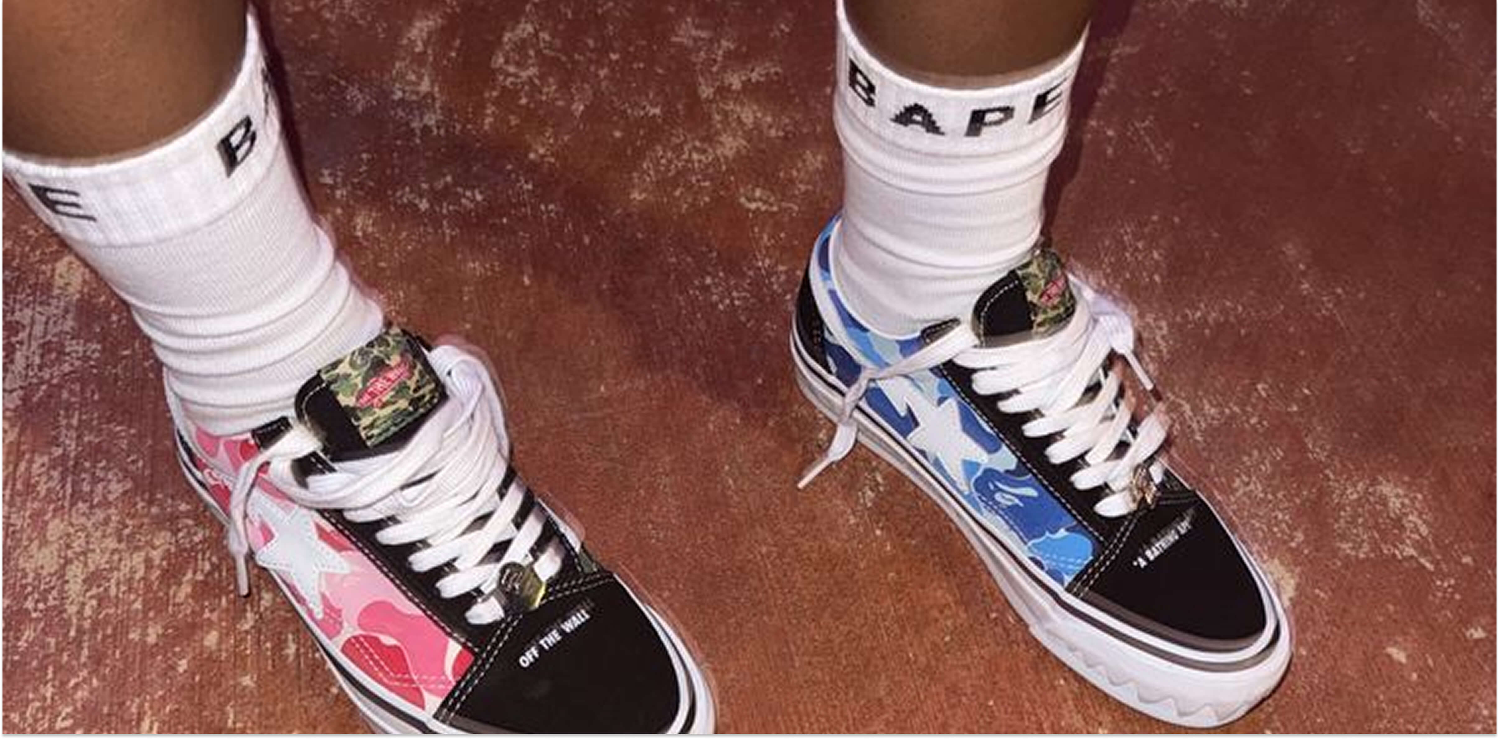 BAPE en Vans slaan opnieuw de handen ineen voor twee opvallende Knu Skool colorways