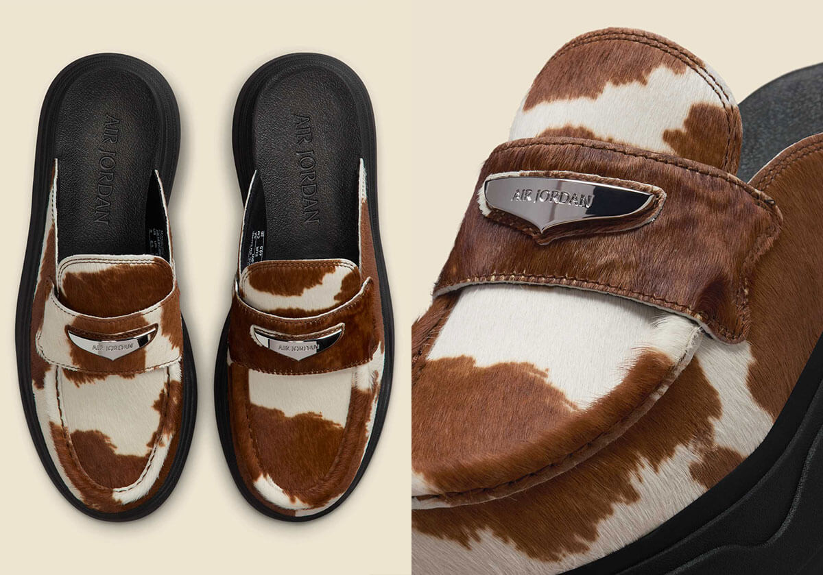 Air Jordan Loafer Mule WMNS Cow Print verschijnt in stijl