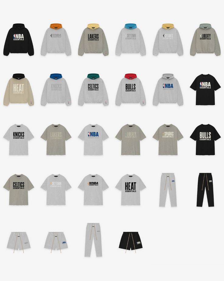 Essentials Fear of God NBA Black Grey waarom deze kleur zo populair is!