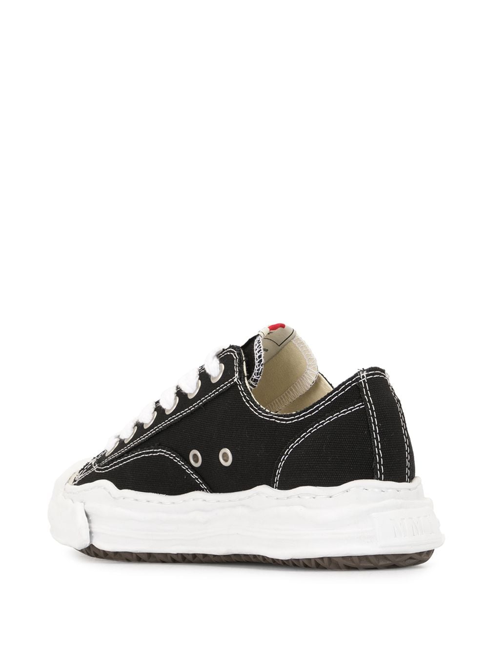 Maison Mihara Yasuhiro Hank OG Sohle Canvas Low Schwarz