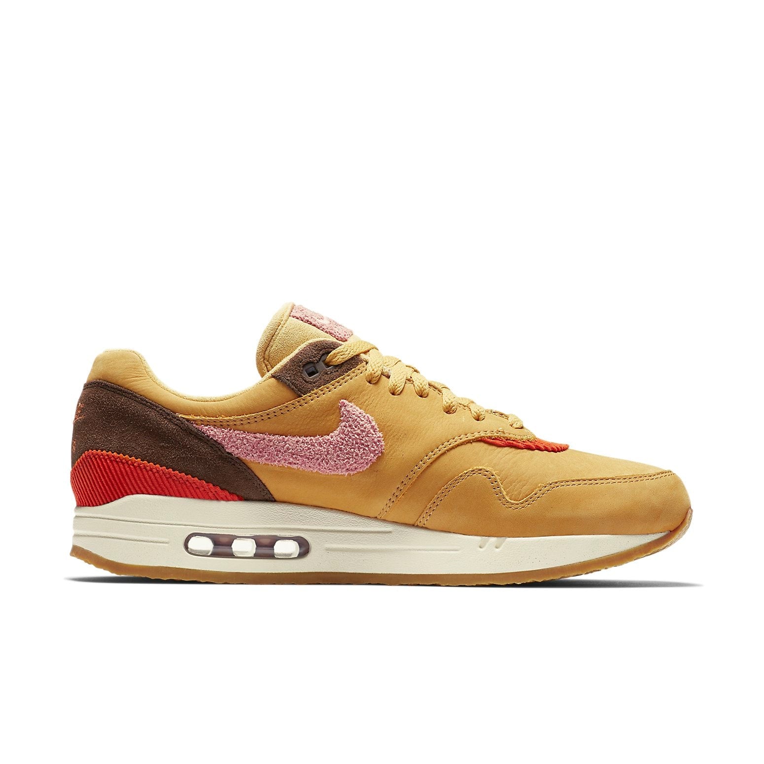 Nike Air Max 1 Crepe Wheat Gold Rust Pink