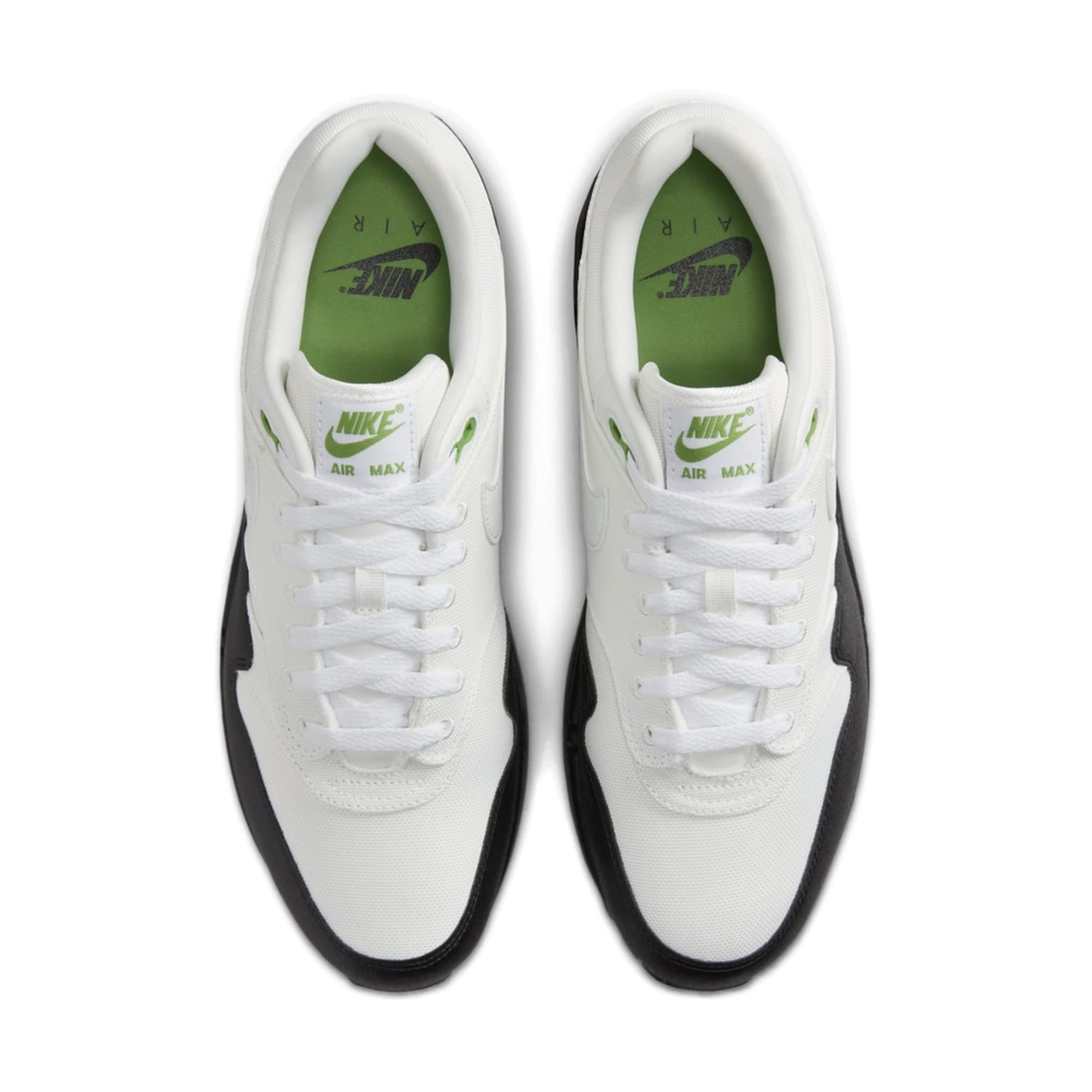 Nike Air Max 1 White Black Chlorophyll FZ5160-121 - Achteraanzicht | Snrkickz