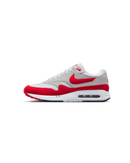 Nike Air Max 1 ‘86 Golf Sport Red – zijkant met Big Bubble en sportieve rode accenten, verkrijgbaar bij Snrkickz