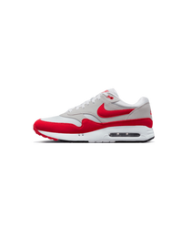 Nike Air Max 1 ‘86 Golf Sport Red – zijkant met Big Bubble en sportieve rode accenten, verkrijgbaar bij Snrkickz