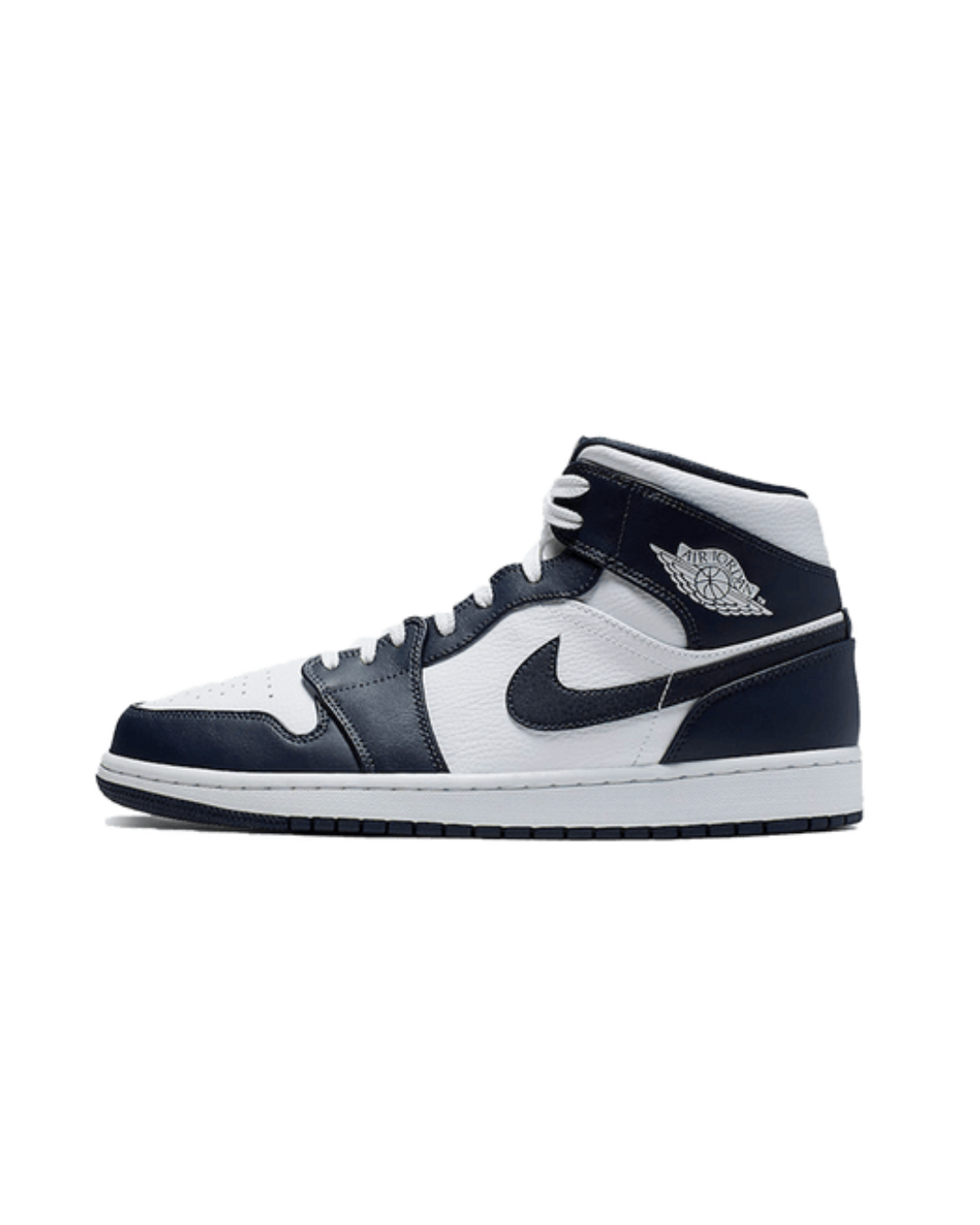 Air Jordan 1 Mid White Metallic Gold Obsidian