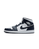 Air Jordan 1 Mid White Metallic Gold Obsidian