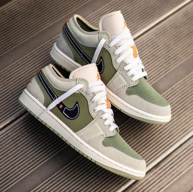 Air Jordan 1 Low SE Craft Helles Olivgrün