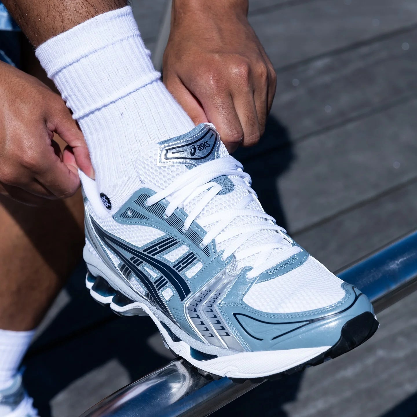 ASICS Gel-kayano 14 White & Fjord Grey