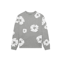 Denim Tears Long Sleeve Cotton Wreath T-shirt Grey