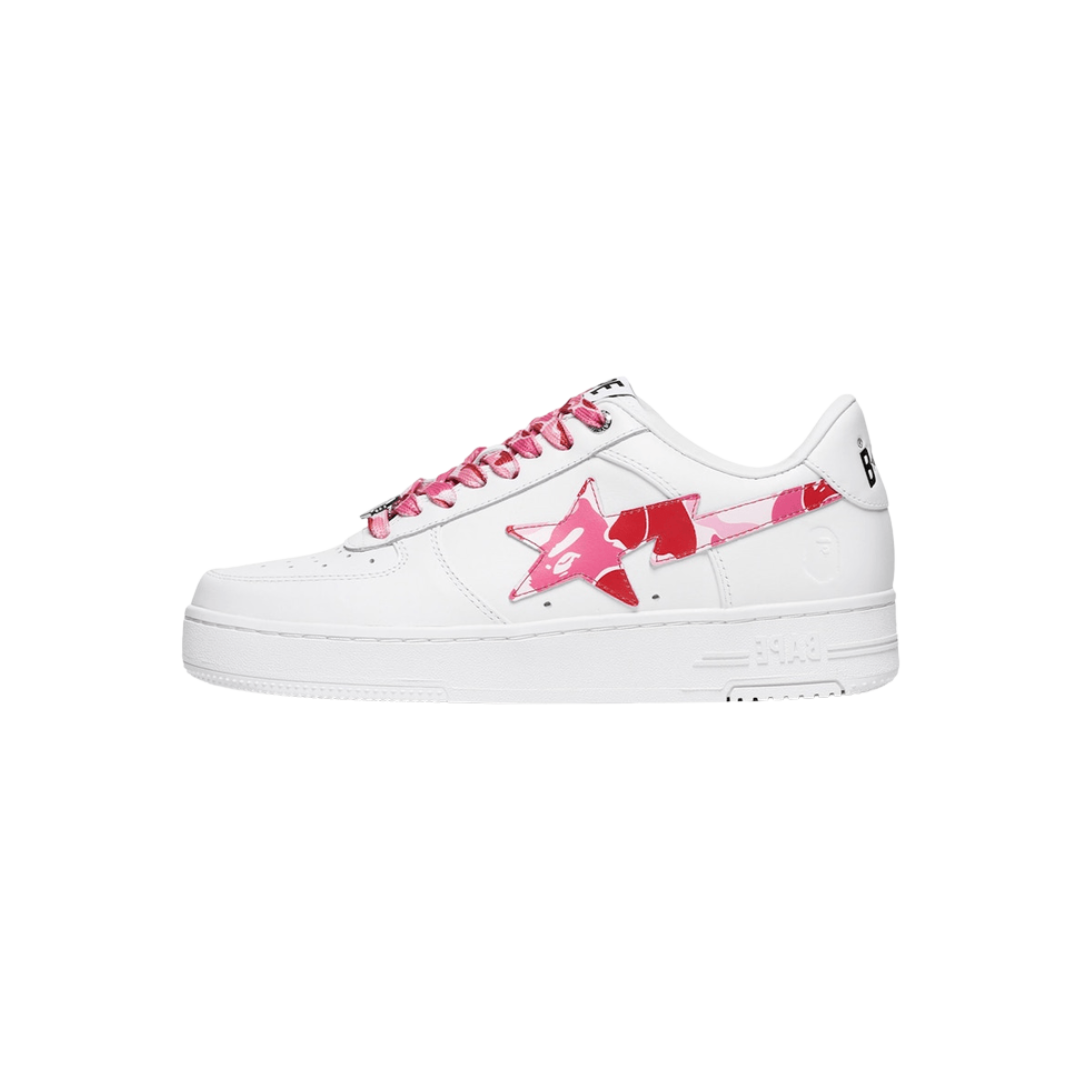 A Bathing Ape Bape Sta Low ABC Camo White Pink