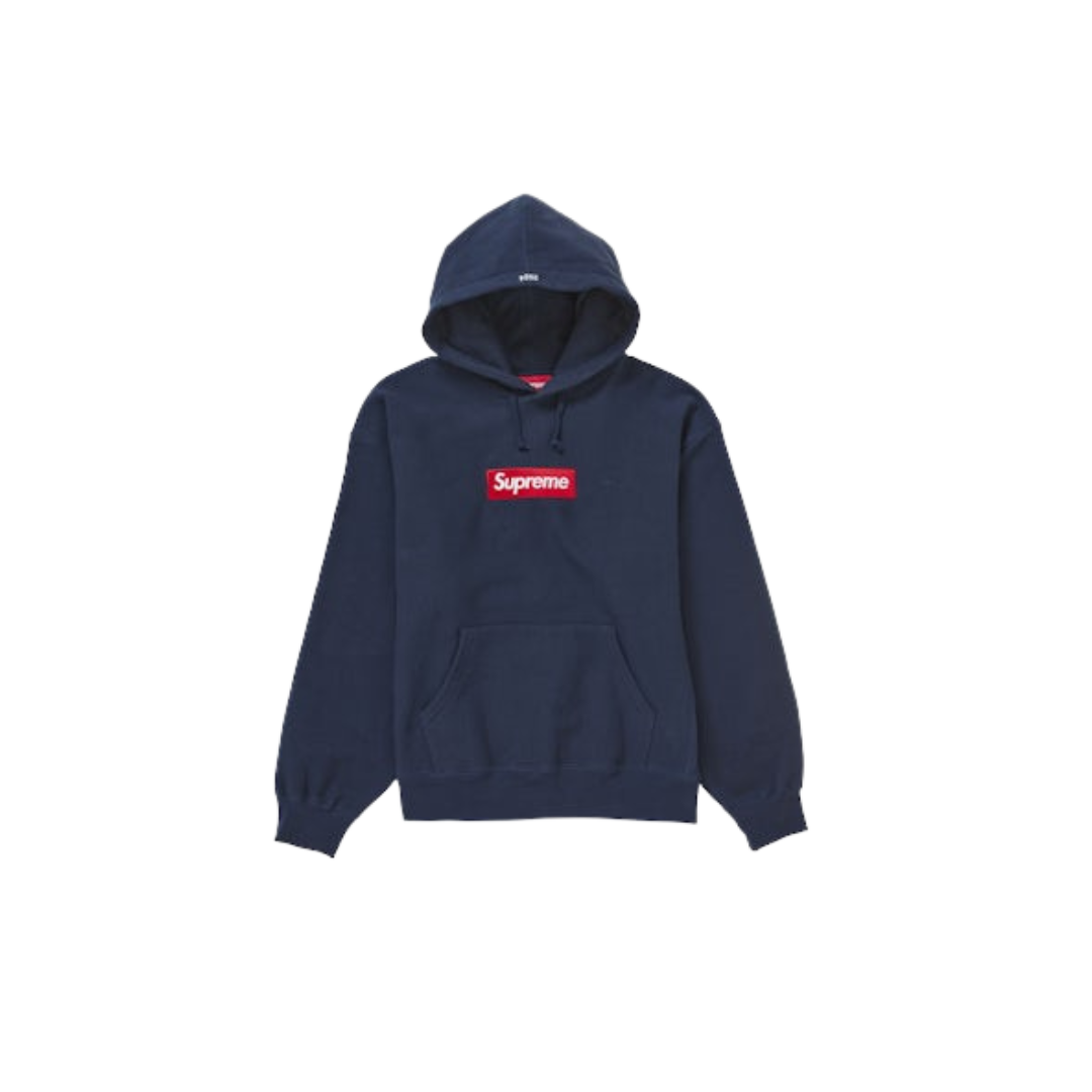 Supreme Box Logo Hooded Sweatshirt Sweatshirt (FW24) Navy