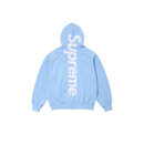 Supreme Satin Applique Hooded Sweatshirt (FW24) Light Blue