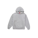 Supreme Satin Applique Hooded Sweatshirt (FW24) Heather Grey