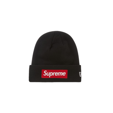 Supreme New Era Box Logo Beanie (FW22) Black | Snrkickz