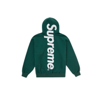 Supreme Satin Applique Hooded Sweatshirt (FW24) Dark Green