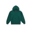 Supreme Satin Applique Hooded Sweatshirt (FW24) Dark Green