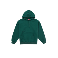 Supreme Satin Applique Hooded Sweatshirt (FW24) Dark Green