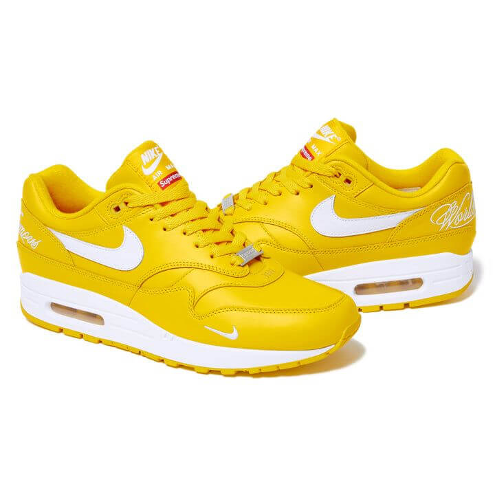Supreme X Nike Air Max 1 87 Speed Yellow