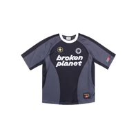 Broken Planet Football Jersey Black/Grey