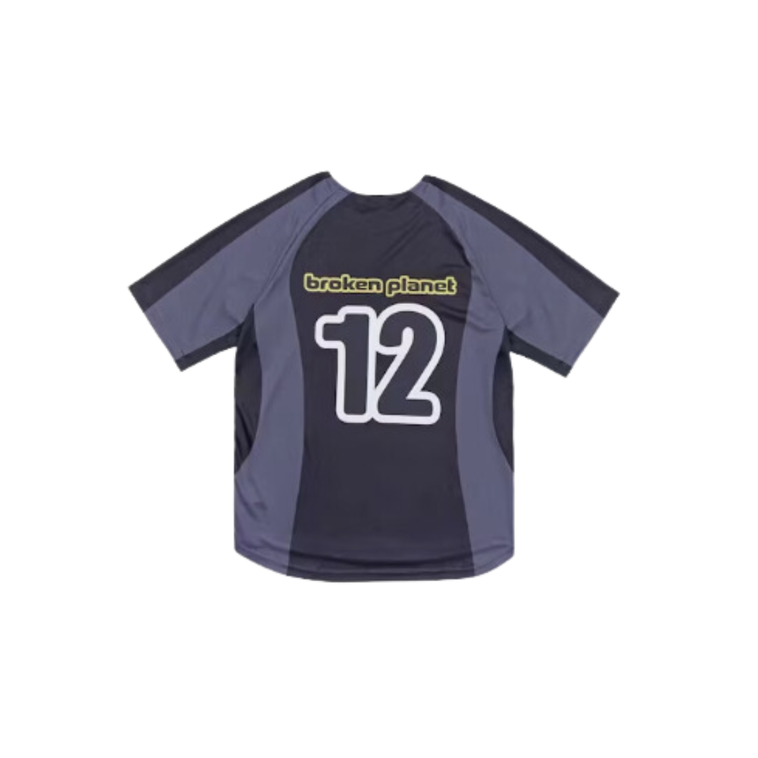 Broken Planet Football Jersey Black/Grey