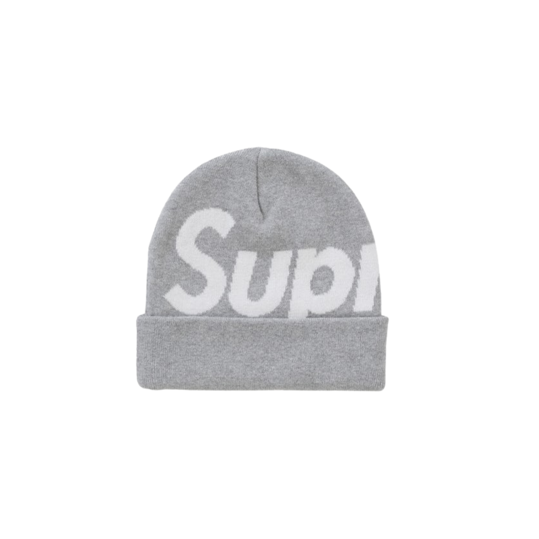 Supreme Big Logo Beanie (FW24) Ash Grey