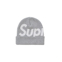 Supreme Big Logo Beanie (FW24) Ash Grey