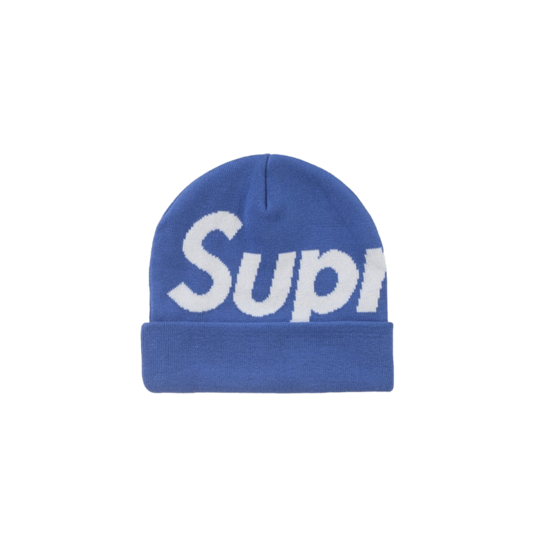 Supreme Big Logo Beanie (FW24) Blue